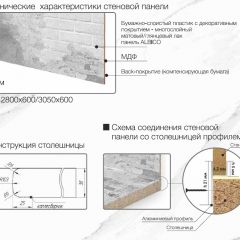 Кухонный фартук со столешницей (А-01) в едином стиле (3050 мм) в Добрянке - dobryanka.mebel24.online | фото 7