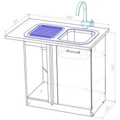 Кухонный гарнитур Адажио мега прайм 1500 х 2700 мм в Добрянке - dobryanka.mebel24.online | фото 19