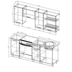 Кухонный гарнитур Лада 2000 (Стол. 26мм) в Добрянке - dobryanka.mebel24.online | фото 2