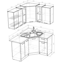 Кухонный гарнитур Лариса оптима 2 1500х1300 мм в Добрянке - dobryanka.mebel24.online | фото 2