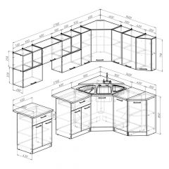 Кухонный гарнитур Лариса оптима 5 2700х1600 мм в Добрянке - dobryanka.mebel24.online | фото 2