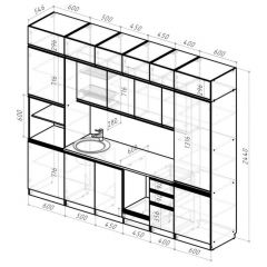 Кухонный гарнитур Лоретта люкс 3000 мм в Добрянке - dobryanka.mebel24.online | фото 2