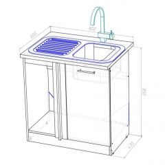 Кухонный гарнитур Ноктюрн прайм 400 1100х2000 мм в Добрянке - dobryanka.mebel24.online | фото 16