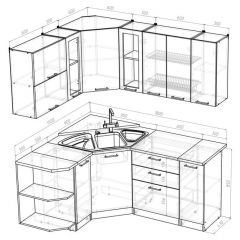 Кухонный гарнитур Паола оптима 1500х1800 мм в Добрянке - dobryanka.mebel24.online | фото 2