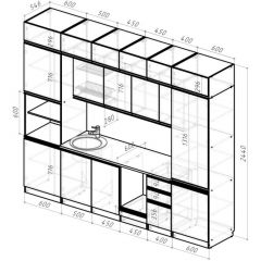 Кухонный гарнитур Равенна люкс 3000 мм в Добрянке - dobryanka.mebel24.online | фото 2