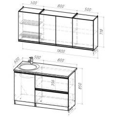 Кухонный гарнитур Сиена макси 1800 мм в Добрянке - dobryanka.mebel24.online | фото 2