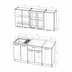 Кухонный гарнитур Светлана стандарт 1600 в Добрянке - dobryanka.mebel24.online | фото 3