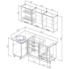 Кухонный гарнитур угловой Пайн 1000х1800 (Стол. 26мм) в Добрянке - dobryanka.mebel24.online | фото 2