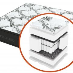 Матрас "Mega mult с поролоном MultiPocket Black&White" h180 в Добрянке - dobryanka.mebel24.online | фото