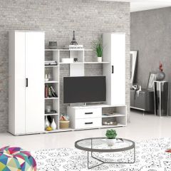 Шкаф Торонто (Белый текстурный) в Добрянке - dobryanka.mebel24.online | фото 2