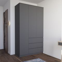МОРИ МШ 1200.1 Шкаф (графит) в Добрянке - dobryanka.mebel24.online | фото