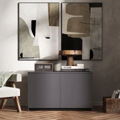 МОРИ МА 900.1 Антресоль/Тумба (графит) в Добрянке - dobryanka.mebel24.online | фото