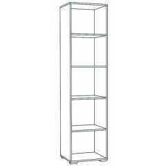 Пенал Ненси 400 (Венге/Белый глянец) в Добрянке - dobryanka.mebel24.online | фото 2