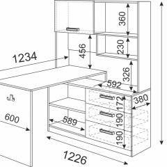 Подростковая Волкер (модульная) в Добрянке - dobryanka.mebel24.online | фото 23