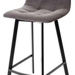 Полубарный стул CHILLI-QB SQUARE графит #14, велюр / черный каркас (H=66cm) М-City в Добрянке - dobryanka.mebel24.online | фото