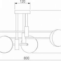 Потолочная люстра Eurosvet Nuvola 70129/6 латунь в Добрянке - dobryanka.mebel24.online | фото 4