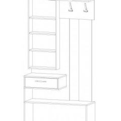 ИНФИНИТИ Прихожая (Секция с зеркалом + шкаф-пенал) в Добрянке - dobryanka.mebel24.online | фото 11