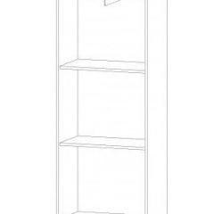 ИНФИНИТИ Шкаф-пенал (дуб вотан/белый) в Добрянке - dobryanka.mebel24.online | фото