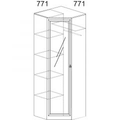 Прихожая Инна 4 Денвер темный в Добрянке - dobryanka.mebel24.online | фото 5