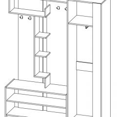 Прихожая Марица Модульная (ЯШ темный/ светлый) в Добрянке - dobryanka.mebel24.online | фото 3