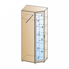 Прихожая Мелисса композиция 10 (Ясень Асахи) в Добрянке - dobryanka.mebel24.online | фото 6