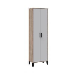 Прихожая Витра Шкаф платяной (Белый/Дуб сонома) в Добрянке - dobryanka.mebel24.online | фото