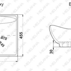 Раковина MELANA MLN-7211 в Добрянке - dobryanka.mebel24.online | фото 2