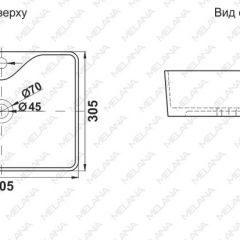 Раковина MELANA MLN-7291X в Добрянке - dobryanka.mebel24.online | фото 2