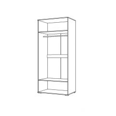 Шкаф 2Д Вегас (1000) в Добрянке - dobryanka.mebel24.online | фото 2