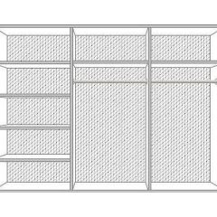 Шкаф 6-и дверный с зеркалами (04.146) Диана в Добрянке - dobryanka.mebel24.online | фото 2