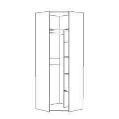 Шкаф для одежды 13.131 Амели в Добрянке - dobryanka.mebel24.online | фото 2