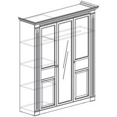 Шкаф 3-х дверный №180 "Лючия" Дуб оксфорд в Добрянке - dobryanka.mebel24.online | фото 2