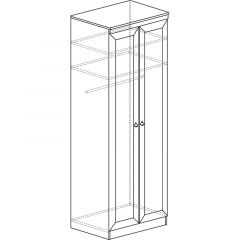 Шкаф для одежды №609 Инна Денвер темный в Добрянке - dobryanka.mebel24.online | фото 3