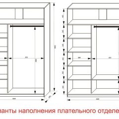 Шкаф-купе 1600 серии SOFT D1+D3+B2+PL1 (2 ящика+1штанга) профиль «Графит» в Добрянке - dobryanka.mebel24.online | фото 6