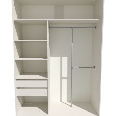 Шкаф-купе 1600 серии SOFT D8+D2+B2+PL4 (2 ящика+F обр.штанга) профиль «Графит» в Добрянке - dobryanka.mebel24.online | фото 3