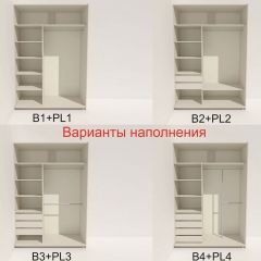Шкаф-купе 1600 серии SOFT D8+D2+B2+PL4 (2 ящика+F обр.штанга) профиль «Графит» в Добрянке - dobryanka.mebel24.online | фото 6