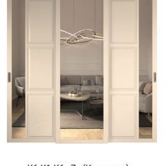 Шкаф-купе 2150 серии NEW CLASSIC K1+K1+K1+B22+PL4 (по 2 ящика лев/прав+F обр.штанга) профиль «Капучино» в Добрянке - dobryanka.mebel24.online | фото 15