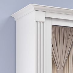 Шкаф-купе 2150 серии NEW CLASSIC K1+K1+K1+B22+PL4 (по 2 ящика лев/прав+F обр.штанга) профиль «Капучино» в Добрянке - dobryanka.mebel24.online | фото 4