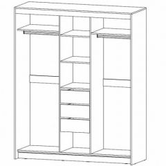 РИВЬЕРА Шкаф-купе 3х створчатый в Добрянке - dobryanka.mebel24.online | фото 2