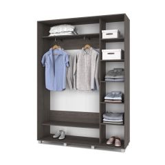 РОЛАНД Шкаф-купе Анкор темный (450*1600) Р461 в Добрянке - dobryanka.mebel24.online | фото 3