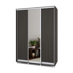 РОЛАНД Шкаф-купе с зеркалом Венге (600*1700) Р672 в Добрянке - dobryanka.mebel24.online | фото