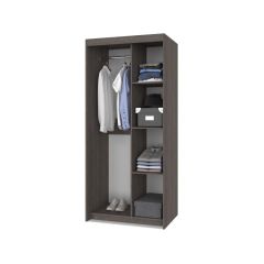 ТОМАС Шкаф-купе с зеркалом Анкор темный/светлый Т22 в Добрянке - dobryanka.mebel24.online | фото 2