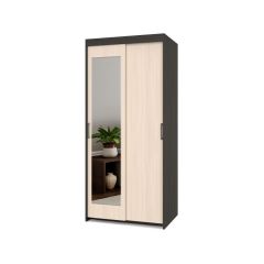 ТОМАС Шкаф-купе с зеркалом Венге/Млечный дуб Т22 в Добрянке - dobryanka.mebel24.online | фото