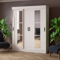 Шкаф-купе ТВИСТ Белый в Добрянке - dobryanka.mebel24.online | фото