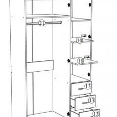 Шкаф Лофт 3-х створчатый в Добрянке - dobryanka.mebel24.online | фото 6
