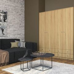 Шкаф Нина (М6) Дуб Сонома в Добрянке - dobryanka.mebel24.online | фото