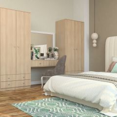 Шкаф Нина (М6) Ясень шимо светлый в Добрянке - dobryanka.mebel24.online | фото