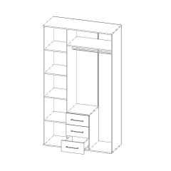 Шкаф Парма 3-х створчатый в Добрянке - dobryanka.mebel24.online | фото 3