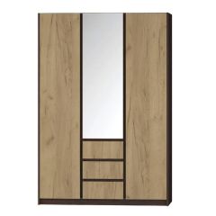 Шкаф распашной Флоренция (Венге/Дуб Крафт Золотой) в Добрянке - dobryanka.mebel24.online | фото