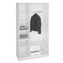 Шкаф Ронда ШК-3 с зеркалом (Белый) в Добрянке - dobryanka.mebel24.online | фото 2
